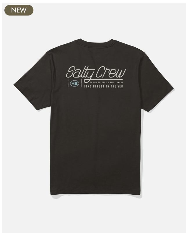Salty Crew Fluid Crew Tee - Black