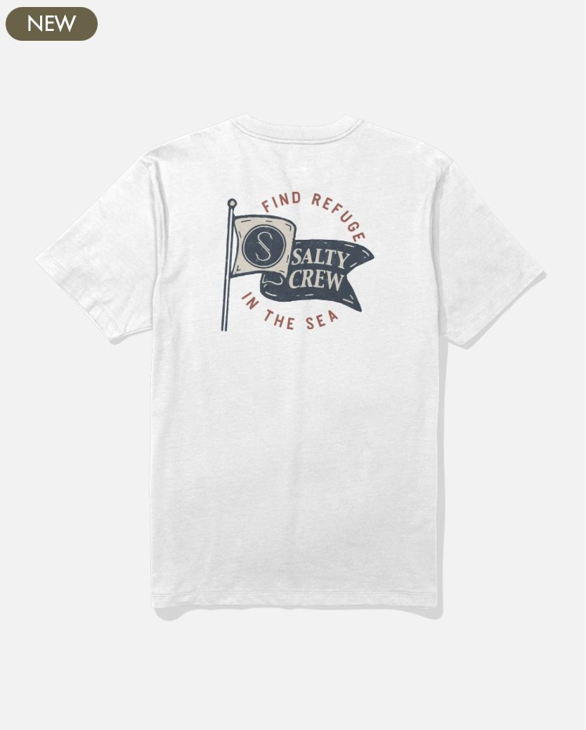 Salty Crew Wavey Crew Tee - White