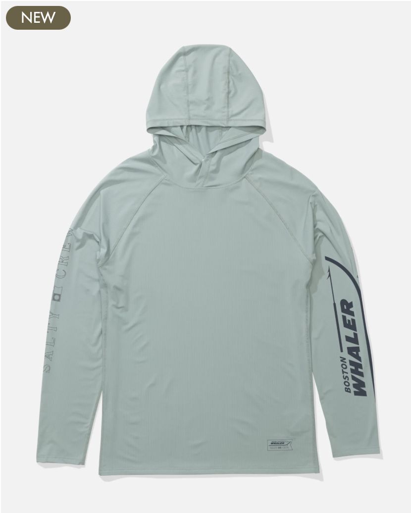 Salty Crew Whaler Apex Perforated Sunshirt - Mackerel