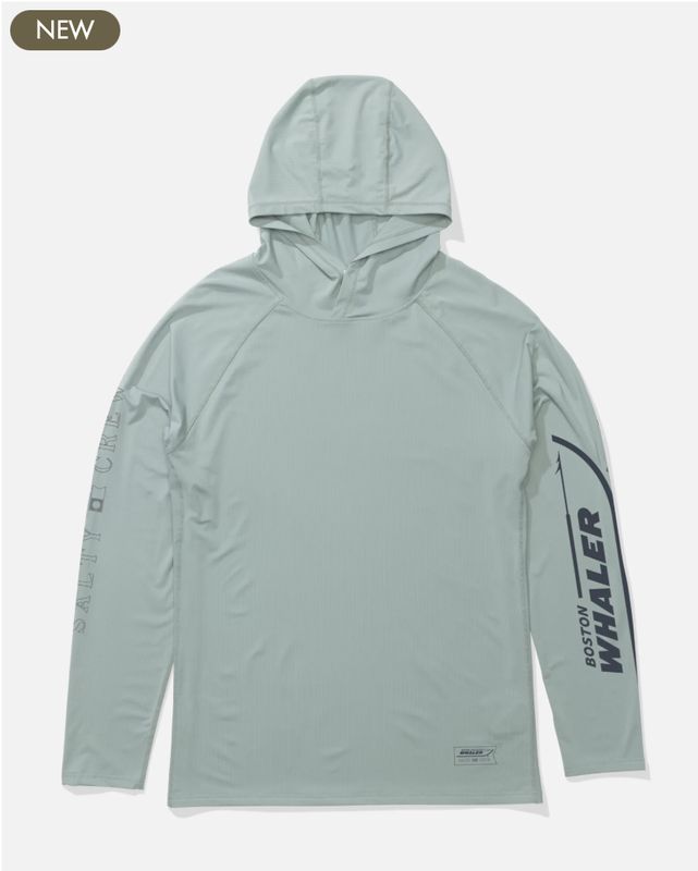 Salty Crew Whaler Apex Perforated Sunshirt - Mackerel