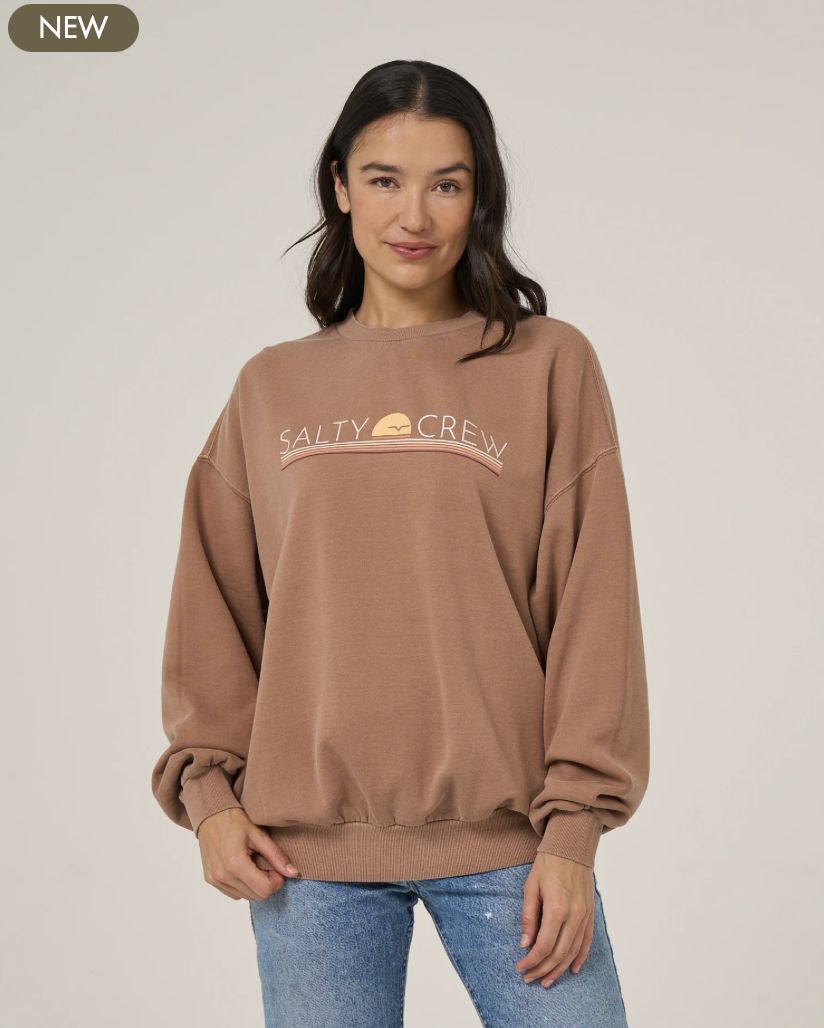 Salty Crew Horizon Crew - Mocha