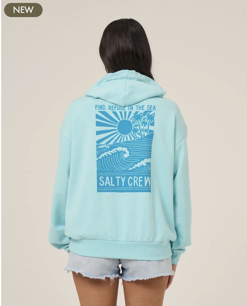 Salty Crew Rise And Smile Hoodie - Aquamarine