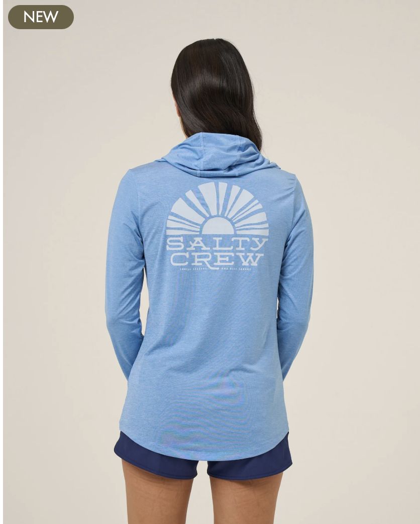Salty Crew Sunshine Hooded Sunshirt - Ash Blue