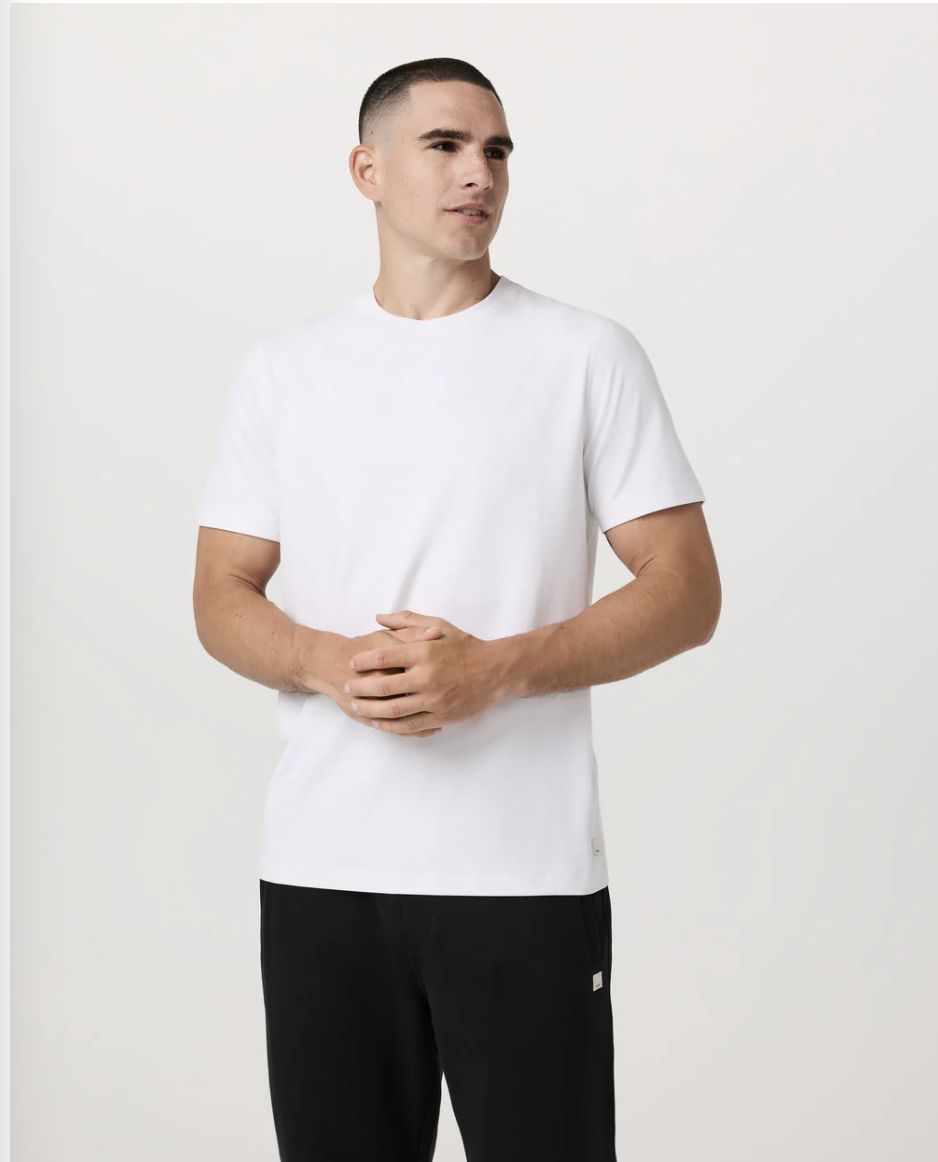 Vuori Short Sleeve Ponto Performance Tee White
