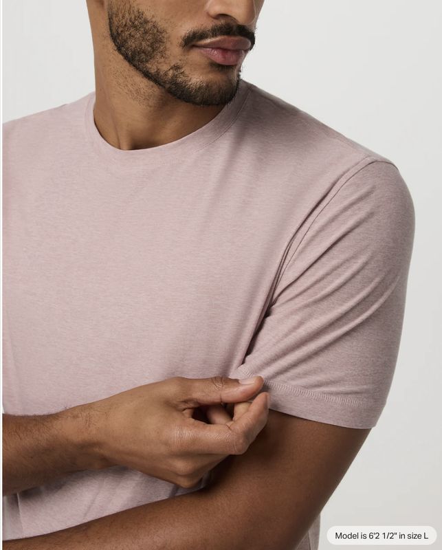 Vuori Strato Tech Tee Faded Rose Heather