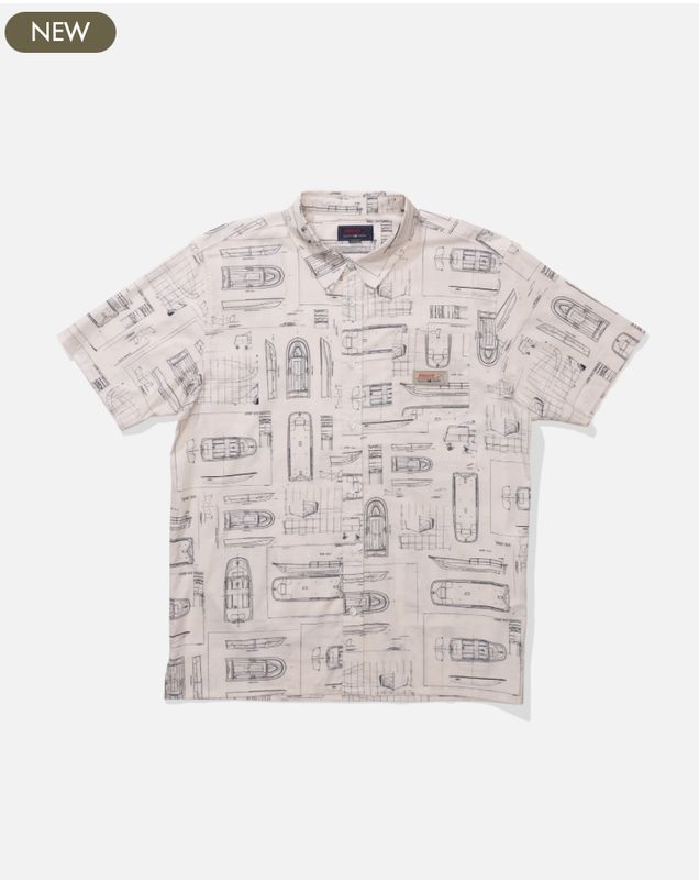 Salty Crew Whaler Button Up - Bone