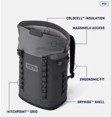 Yeti HOPPER® M20 BACKPACK SOFT COOLER Fog Grey Blue