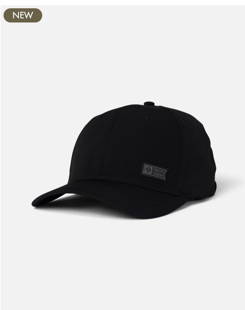 Salty Crew Lowdown Snapback - Black