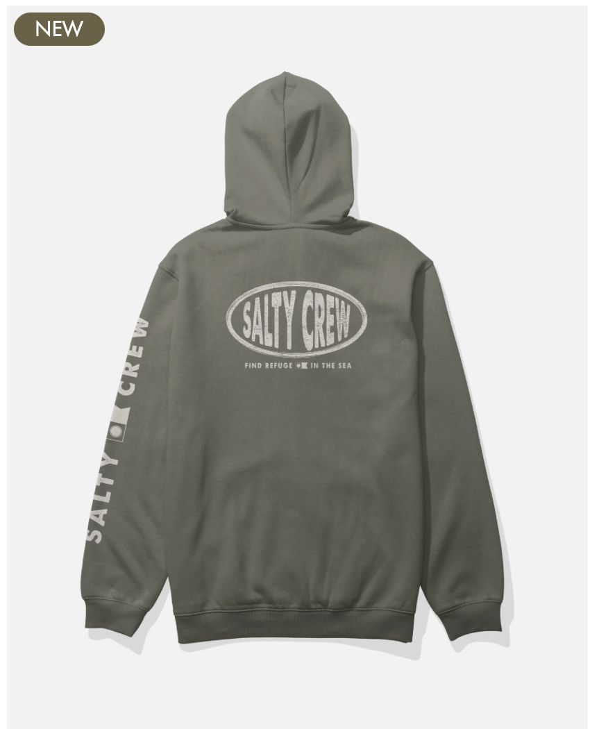 Salty Crew Signage Fleece - Dusty Olive