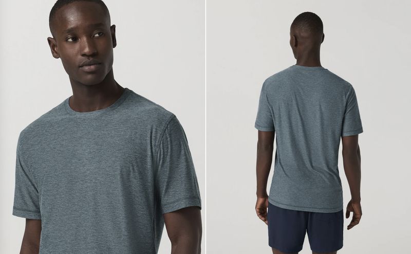 Vuori Strato Tech Tee Blue Sea Heather