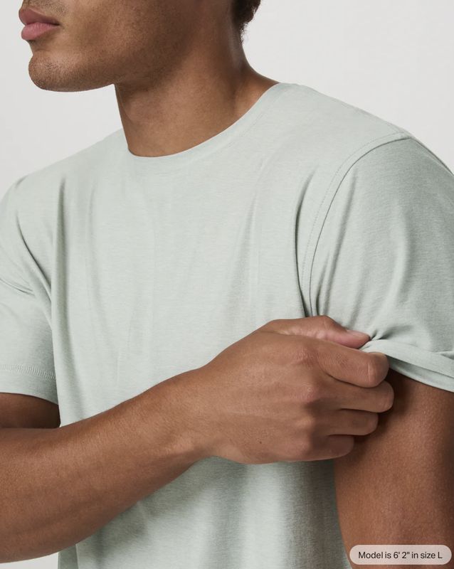 Vuori Strato Tech Tee Storm Blue Heather