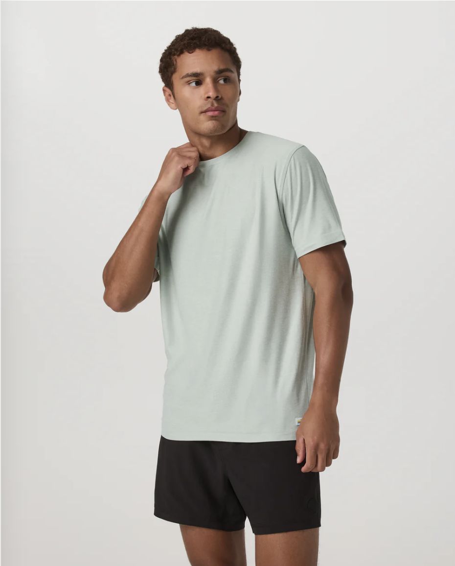 Vuori Strato Tech Tee Storm Blue Heather