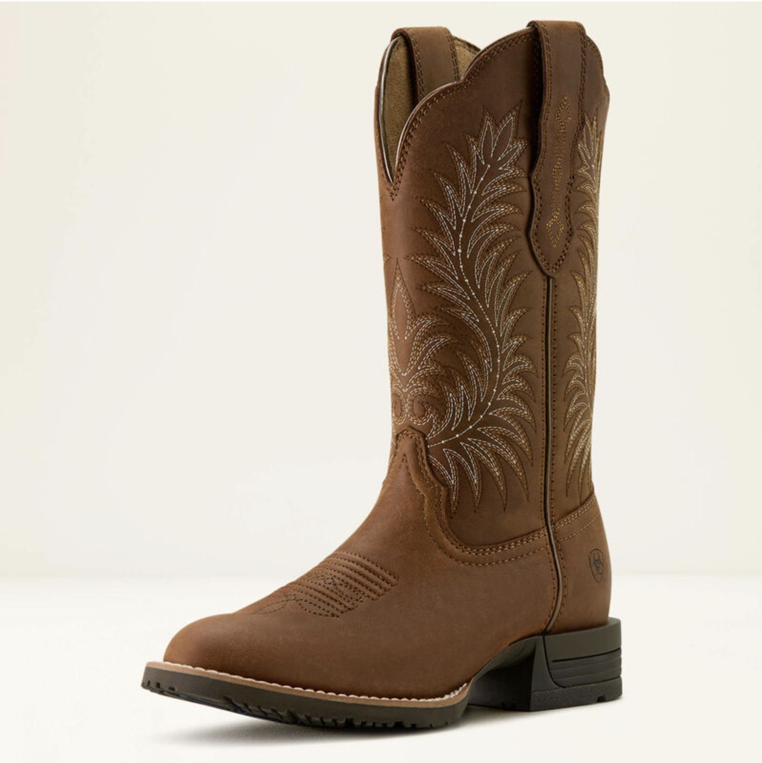 Ariat Hybrid Ranchward W Toe Western Boot Frontier Brown