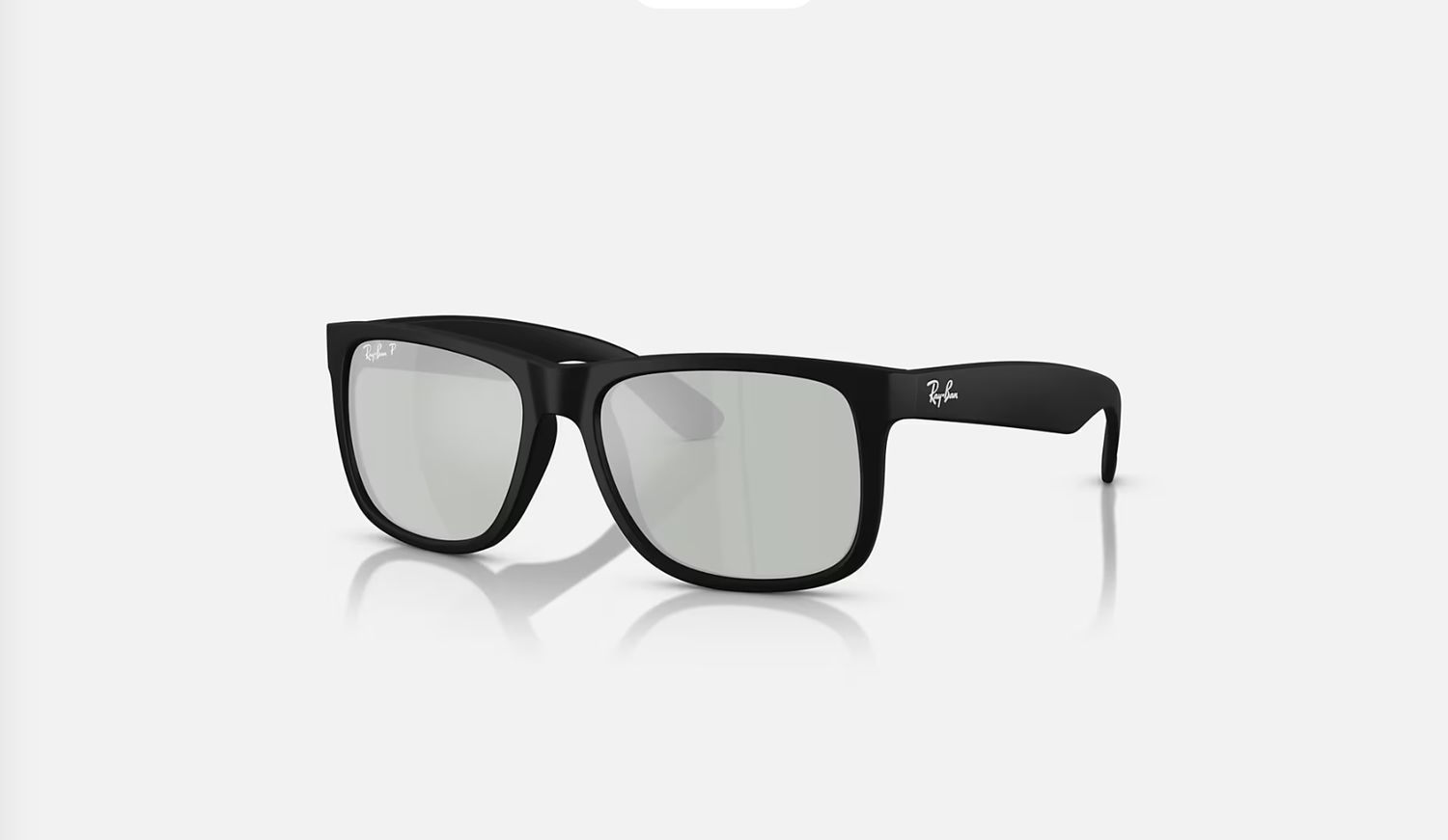 Rayban Matte Rubber Black Green Mirror Silver Polarized