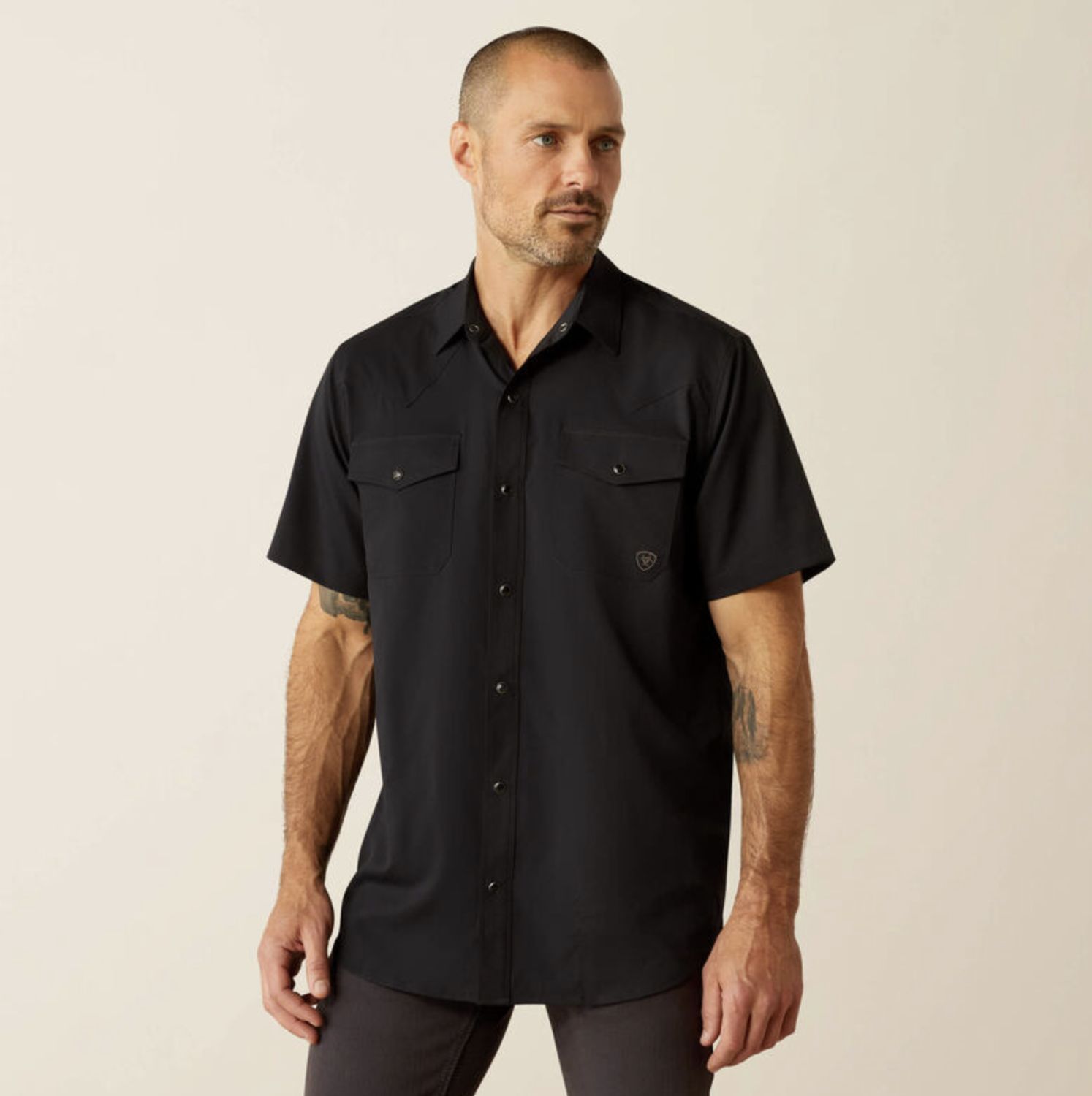 Ariat VentTEK Western Fitted Shirt Black