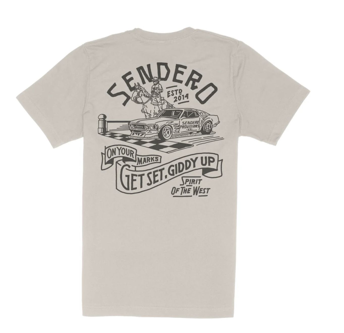 Sendero GIDDY UP T-SHIRT Sand
