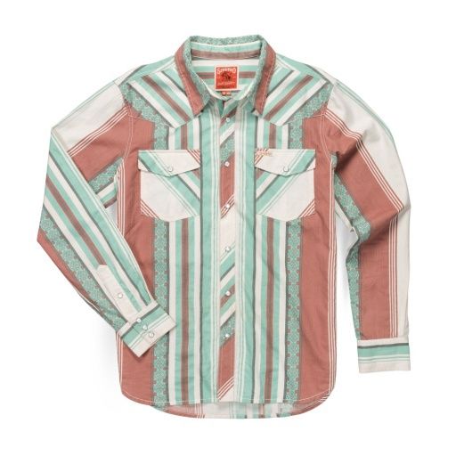 Sendero SERAPE PEARL SNAP SHIRT, Colour: RETRO STRIPE, Size: Large