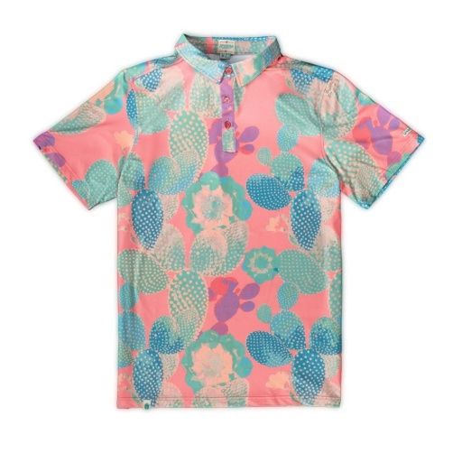 HIGH NOON PERFORMANCE POLO, Colour: NOPAL COSMICO, Size: Medium