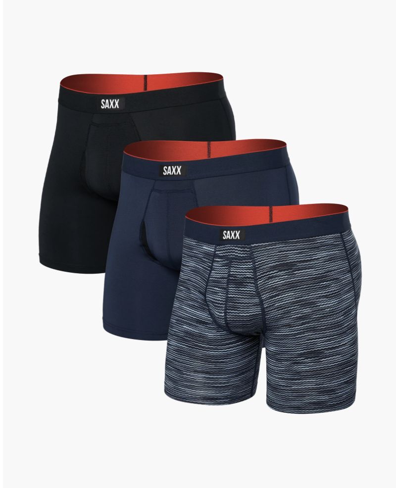 SAXX Multi-Sport Mesh (3 Pack) Performance Boxer Brief 6" WNB