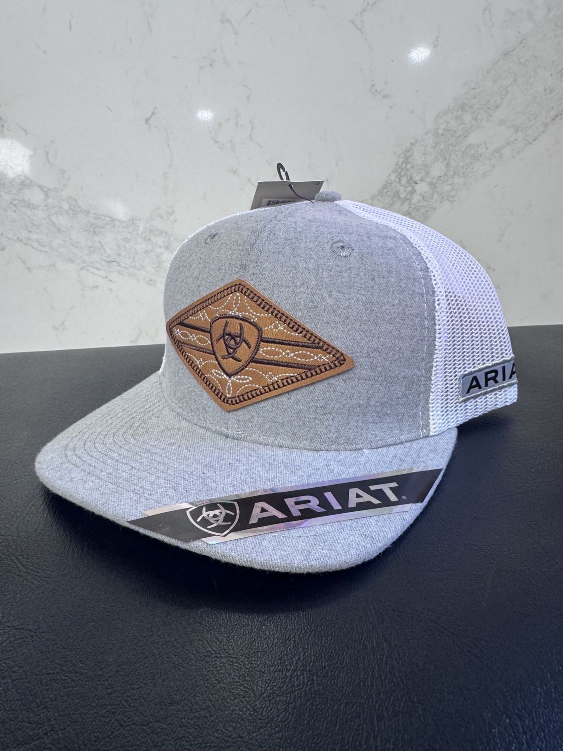 ARIAT SNAP BACK DIAMOND BOOT STITCH GREY