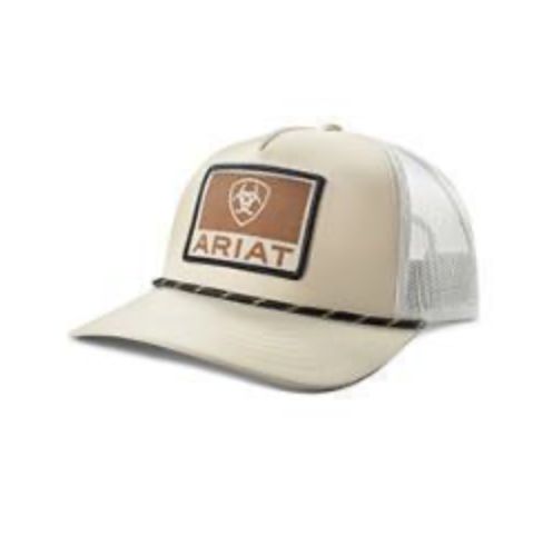 ARIAT CAP SQUARE PATCH TAN