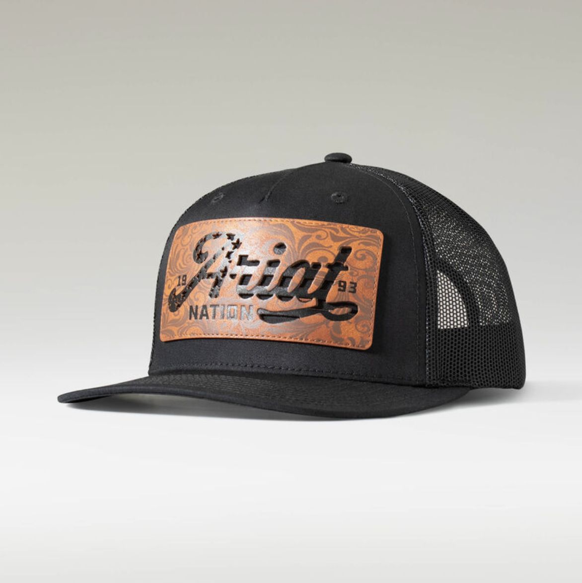 Ariat Leather Flag Patch Cap
