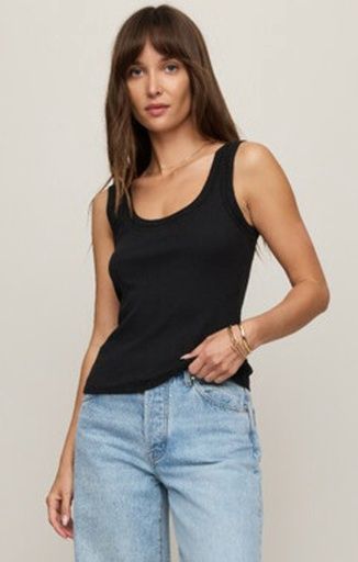 Z Supply LARKIN EMBROIDERED TANK, Size: XS