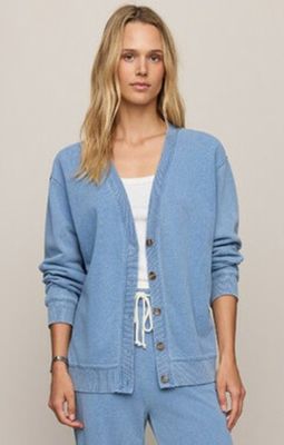 Z Supply DAZED END KNIT DENIM CARDIGAN
