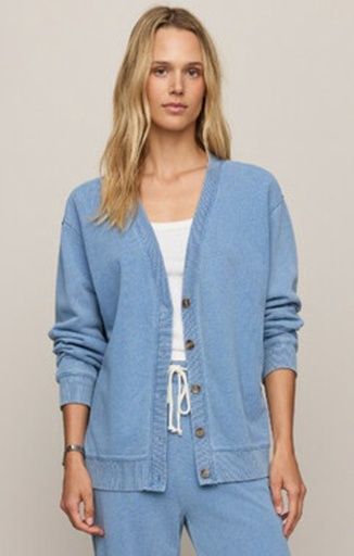 Z Supply DAZED END KNIT DENIM CARDIGAN