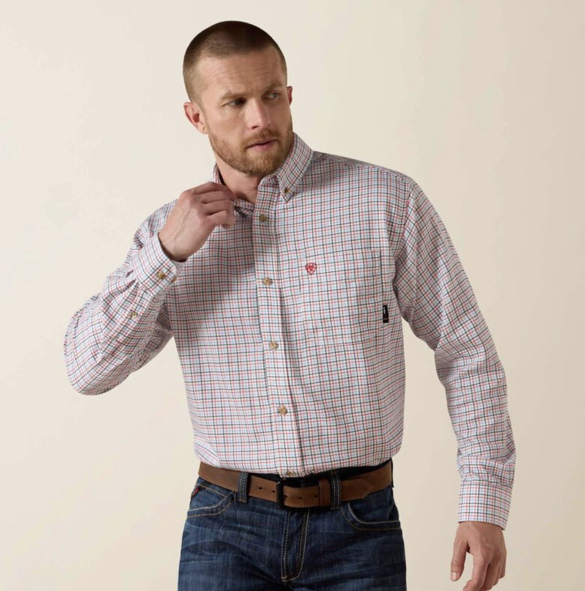 Ariat FR Basic Work Shirt White Multi