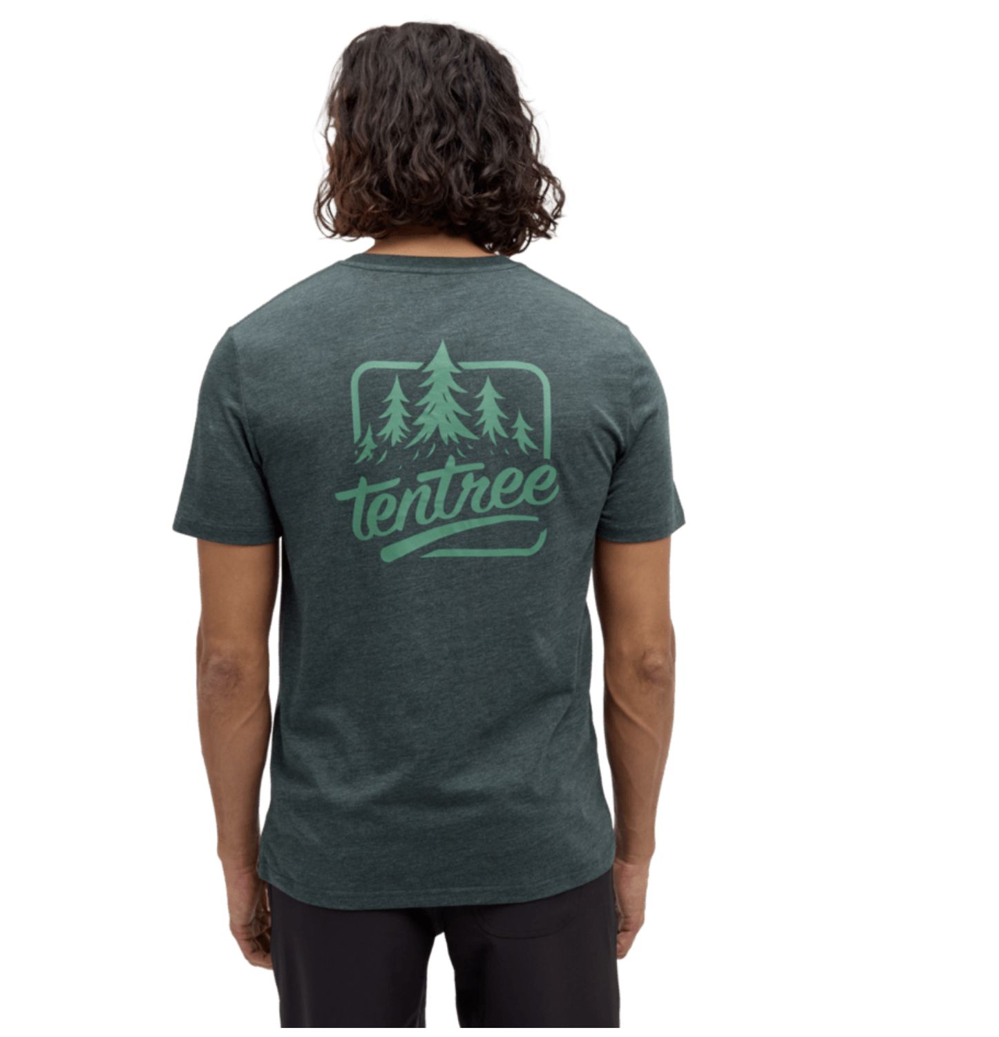 Tentree Tree T-Shirt Dark Forest Green Heather