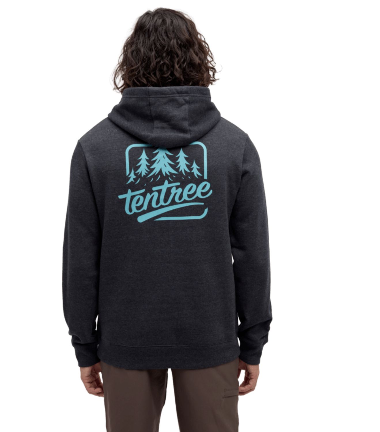 Tentree Hoodie Meteorite Black Heather/Alpine Blue
