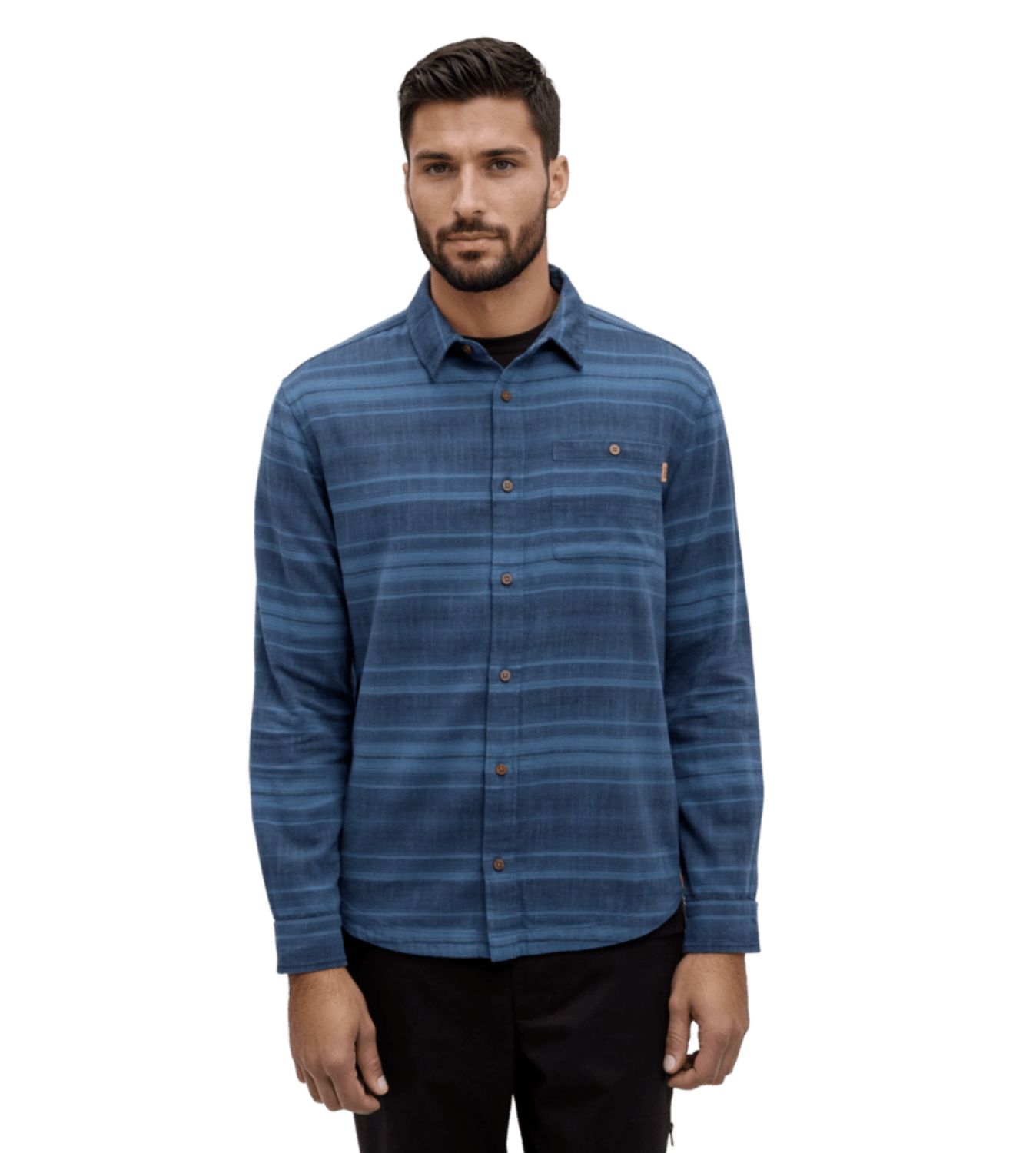 Tentree Stretch Forest Shirt Blue Horizon