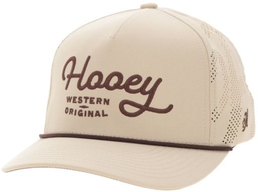 HOOEY HAT TAN W/ BROWN STITCHING