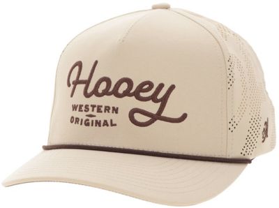 HOOEY HAT TAN W/ BROWN STITCHING
