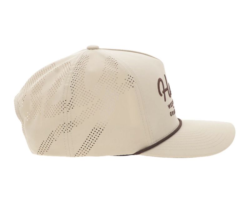HOOEY HAT TAN W/ BROWN STITCHING