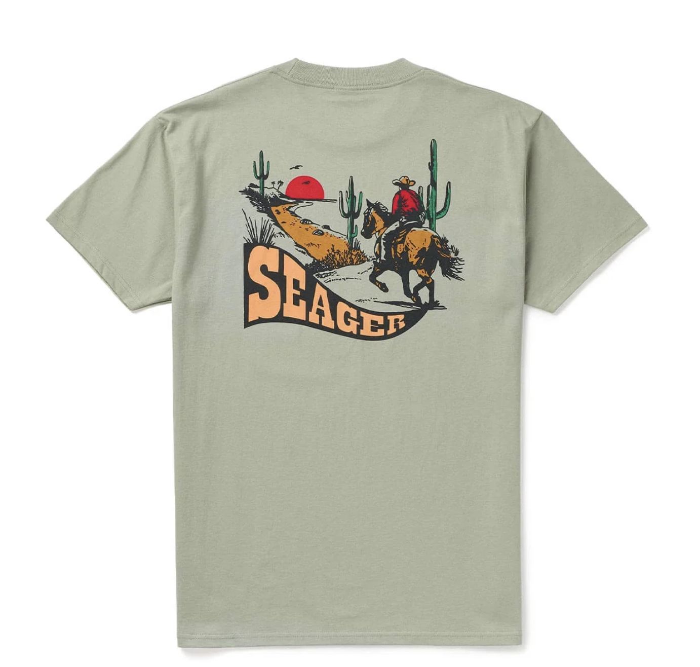 Seager LONG RIDE TEE DESERT GREEN