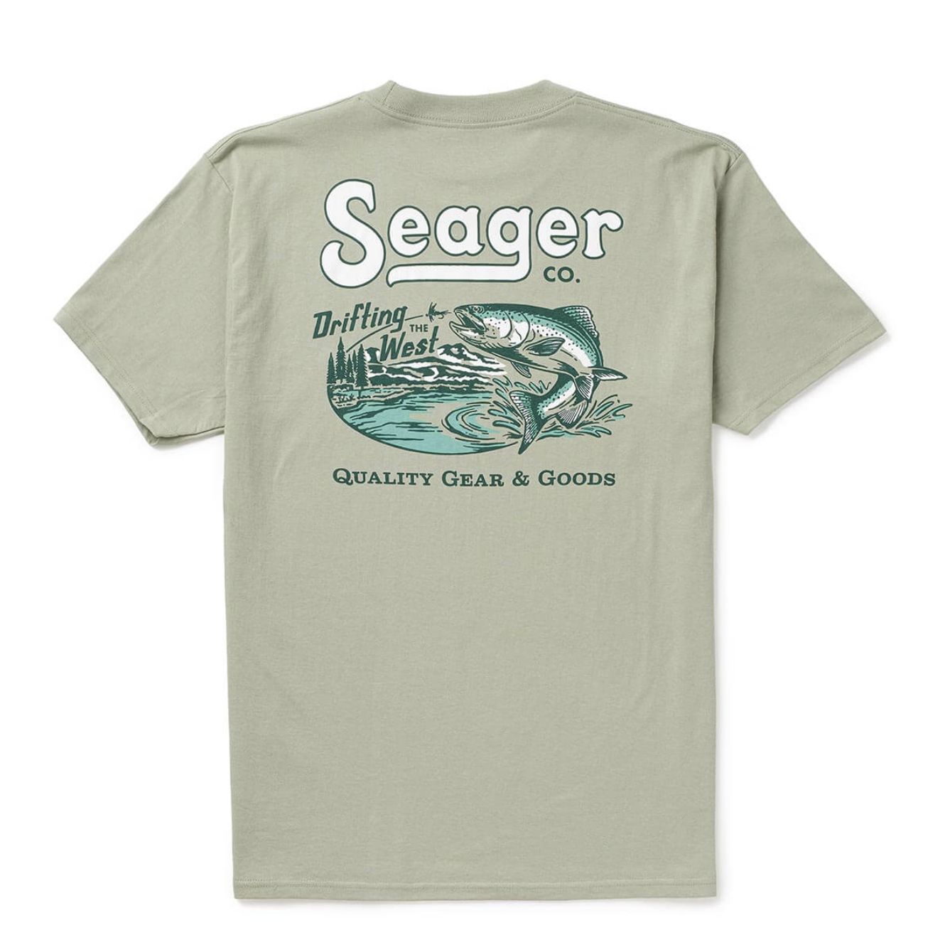 Seager DRIFTING THE WEST TEE DESERT GREEN