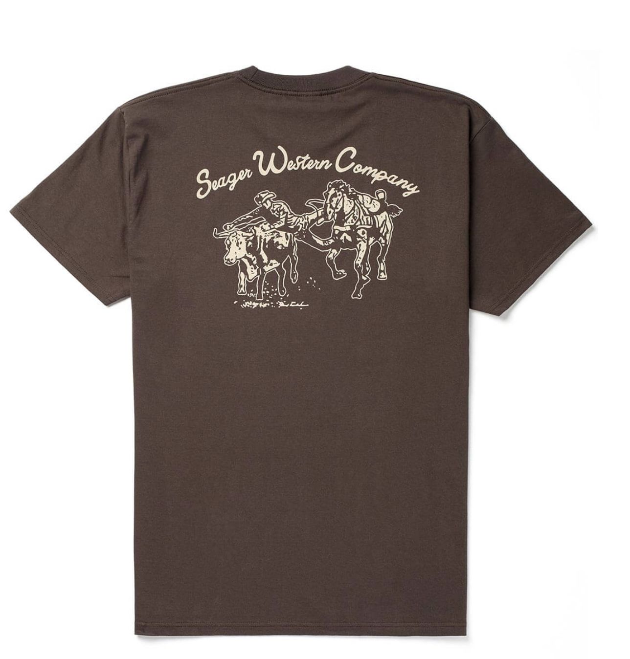 Seager LOS RIOS TEE VINTAGE BLACK