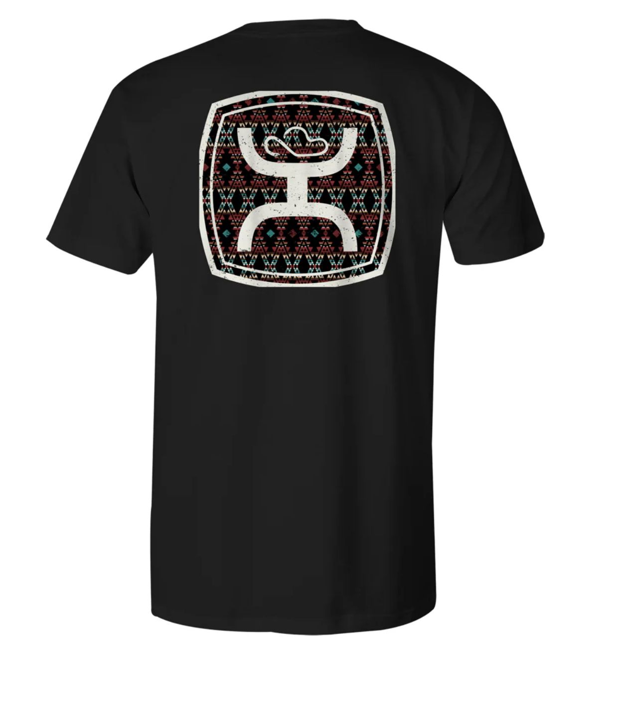 HOOEY "ZENITH" BLACK W/MULTI COLOR AZTEC T-SHIRT