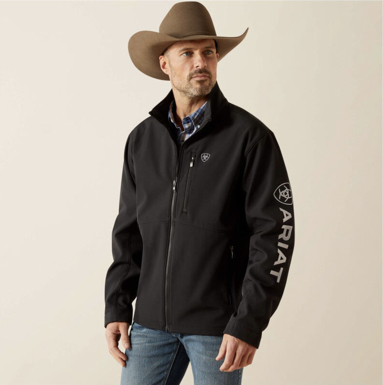 Ariat Logo Softshell Jacket Black
