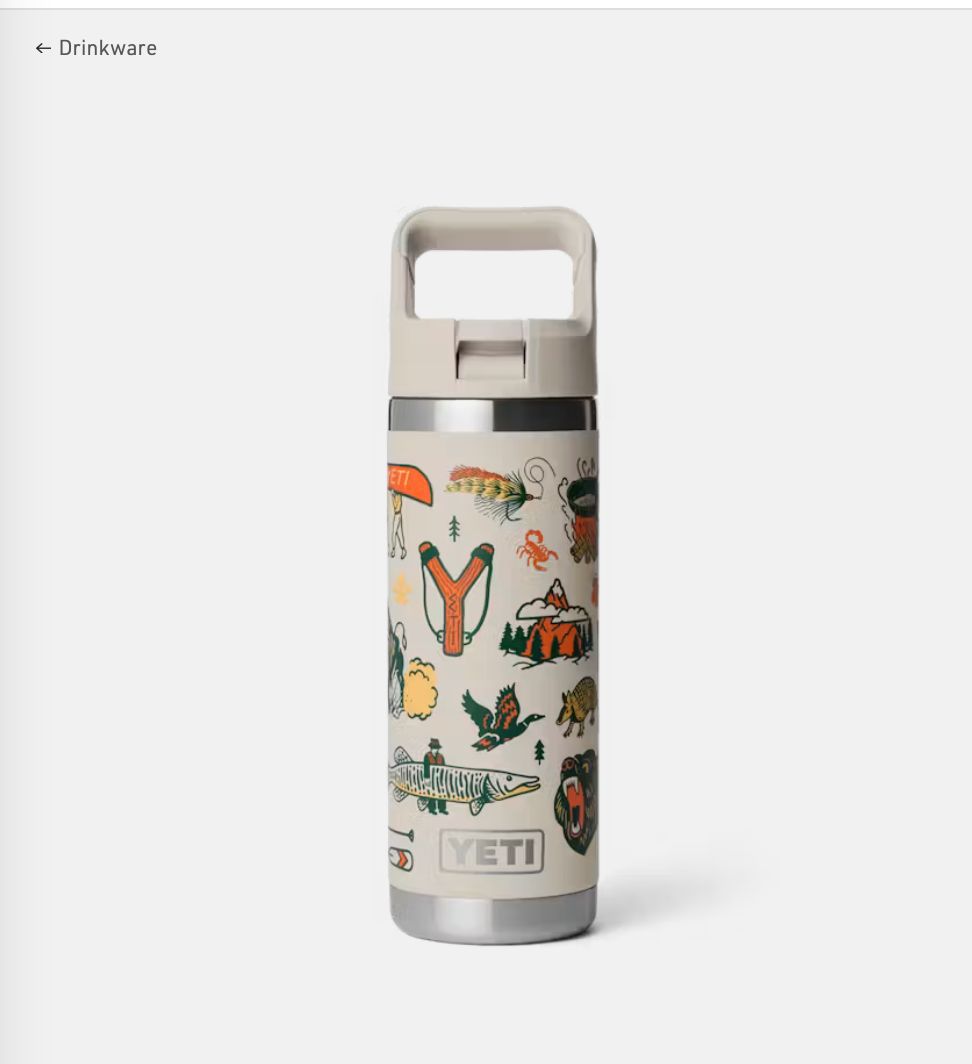 Yeti RAMBLER® 532 ML WATER BOTTLE  WITH COLOUR-MATCHED STRAW CAP Cape Summer Camp