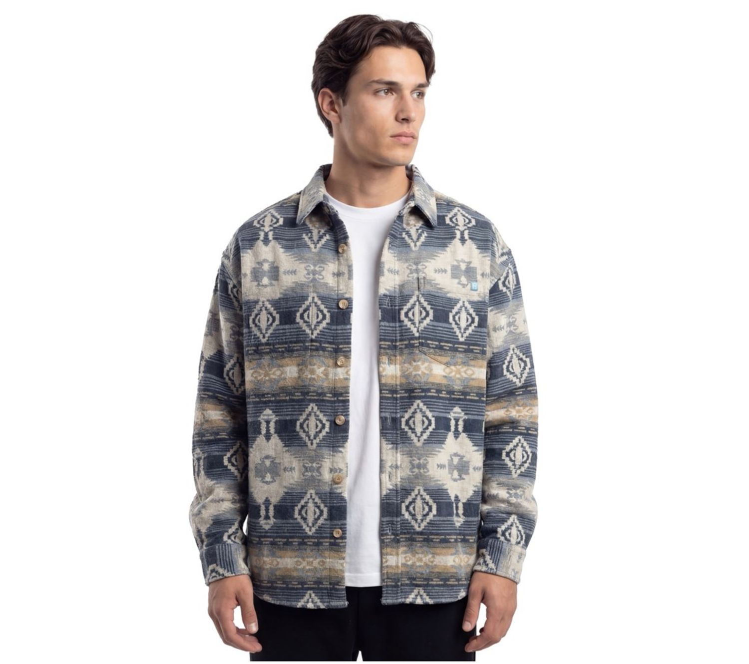 TEAMLTD Shop Summit Aztec Overshirt - Blue