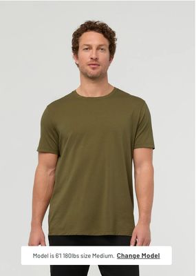 DUER PurePima Only Tee - Olive
