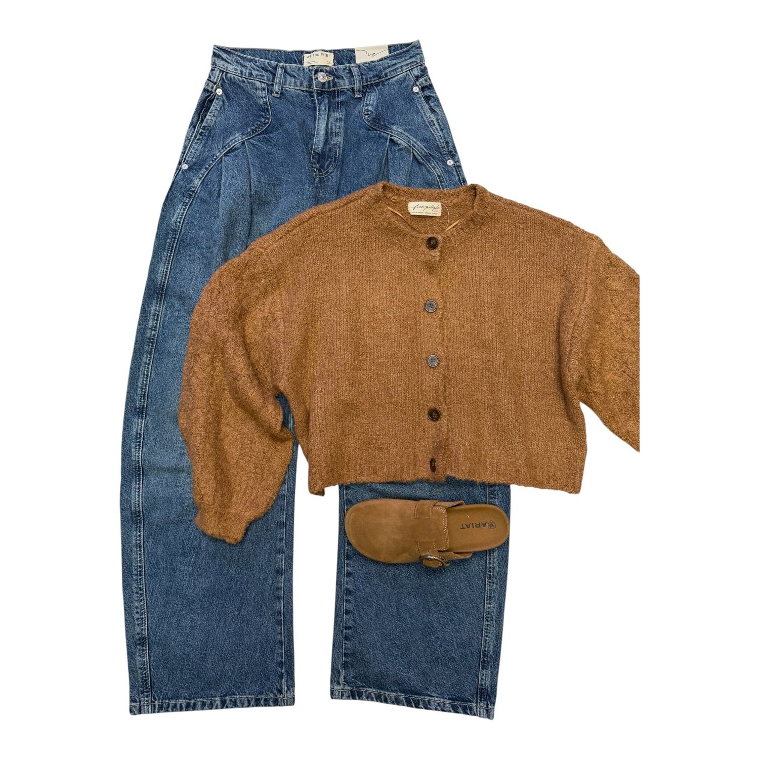 Free People Thistle Cardi Macadamia