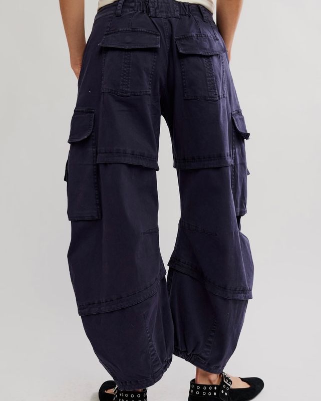 Free People Reef Curved Cargo Black