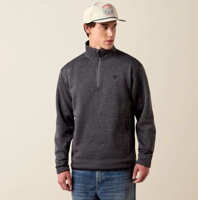 Ariat Caldwell 1/4 Zip Sweater Iron Gate