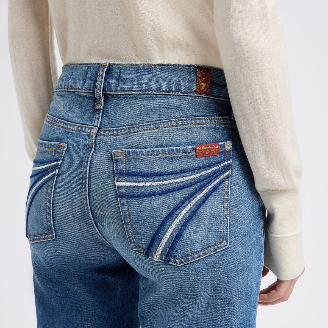 Seven For All Mankind Dojo Tailorless  Inseam Bluefern