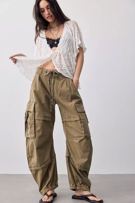 Free People We The Free Reef Curved Twill Cargo Pants