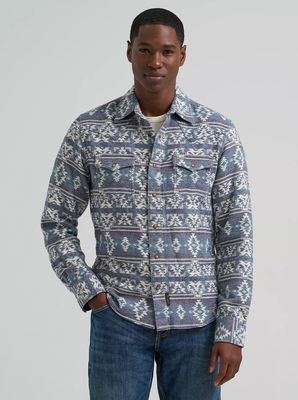 WRANGLER RETRO® PREMIUM WESTERN SNAP JACQUARD SHIRT